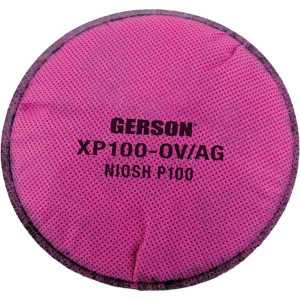 Gerson 1 2-Piece Magenta P100 Filter Protects Against Nuisance OV XP100-OV/AG - 96461991