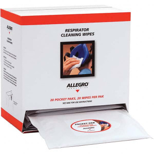 Allegro Industries 20 20-Pack Pieces Facepiece Cleaning Alcohol Wipes 1001-20PPD - 12575494