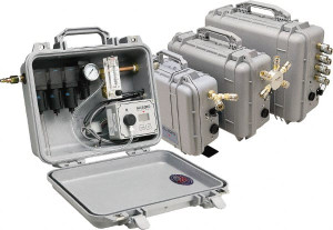 Allegro Industries 100 CFM Portable SAR Filtration Panel 8 Respirator Outlets, 1" Inlet, 1/4" Outlet 9878 - 73511875