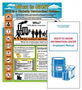 AccuformNMC GHS General Safety & Accident Prevention Training Kit English, 18" Wide x 24" High, White Background, Includes What is GHS Poster & Booklets HC12A - 69390698