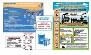 AccuformNMC GHS General Safety & Accident Prevention Training Kit Spanish, 18" Wide x 24" High, White Background, Includes What is GHS Poster, GHS Pictogram, Booklets, Wallet Cards HC12BS - 69390755