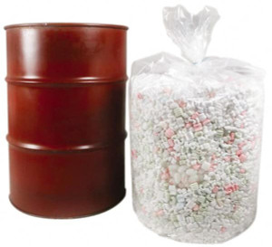 Made in USA 100 Qty 1 Pack 55 Gal, 4 mil, LDPE Drum Liner 38" Diam, 56" High, Flexible Liner RB38564 - 76010560