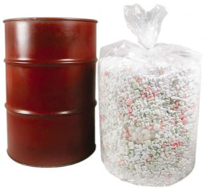 Made in USA 50 Qty 1 Pack 55 Gal, 10 mil, LDPE Drum Liner 38" Diam, 40" High, Flexible Liner RB384010 - 76010586