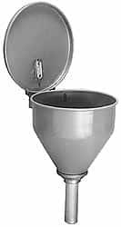 Justrite 10" High x 10-3/4" Diam, Galvanized Steel, Self Closing Drum Funnel with Flame Arrester 32" Arrester/Tube Length, 30 to 50 Gal Drum/Pail Capacity 08205 - 89847974