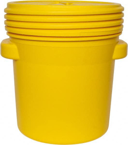 Eagle Manufacturing 20 Gallon Closure Capacity, Screw On Closure, Yellow Lab Pack 5 Gallon Container, Polyethylene, 125 Lb. Capacity, UN 1H2/X57/S Listing 1650 - 60275179