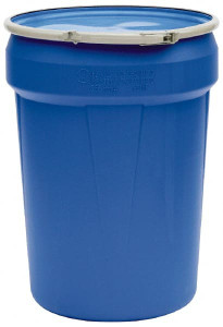 Eagle Manufacturing 30 Gallon Capacity, Metal Lever Lock, Blue Lab Pack 5 Gallon Container, Polyethylene, 396 Lb. Capacity, UN 1H2/X120/S, UN 1H2/Y180/S Listing 1601MB - 74443367
