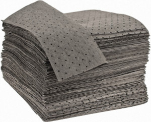 PRO-SAFE Pack of (200), 44 Gal Capacity, Universal Pads 17" Long x 15" Wide, Gray, Polypropylene CEP-UQ200 - 04019790