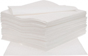 PRO-SAFE Pack of (150) 39 Gal Capacity per Package, Oil Only Pads 19" Long x 15" Wide, Polypropylene BEP100FF150BOX - 78272416