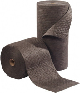 PRO-SAFE 42 Gal Capacity per Package, Universal Roll 150 ft. Long x 28" Wide, Gray, Polypropylene SORROL-GRL - 91239111