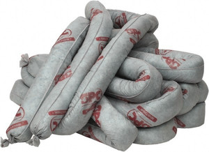 Brady 4-Pack 12 Gal, 12 ft. Long, 3" Diam, Polypropylene Socks Universal, Brown MS-124 - 93790905