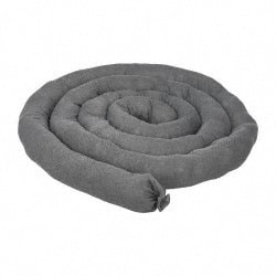 PRO-SAFE 4 Qty 1 Pack 15 Gal, 12 ft. Long, 3" Diam, Polypropylene Sock Universal, Gray GS124 - 58616947