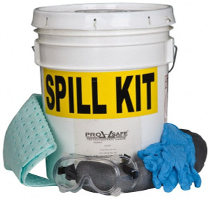 PRO-SAFE Hazardous Materials Spill Kit 5 Gal Pail HAZSK5 - 75331017