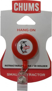 Chums 36 Inch Long, Retractable ID Holder Strap Red, Clip On 30030102 - 07172133