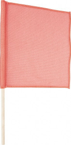 AccuformNMC 18 Inch Wide x 18 Inch High Vinyl Mesh Warning Flag 30 Inch Overall Height, 3/4 Inch Dowel Handle, Orange STF3 - 81787749