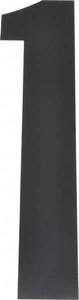 Made in USA Number Label Legend: 1, English, 8" Wide, Black, Pressure Sensitive Vinyl DBV-8-1-10 - 36935179