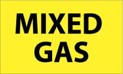 AccuformNMC 5 Qty 1 Pack Hazardous Materials Label Legend: Mixed Gas, English, 5 x 3", Black, Yellow, Pressure Sensitive Vinyl M727AP - 79616710