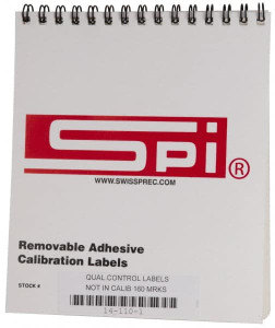 SPI Inspection Label Legend: Not In Calibration System, English, 2 x 1/2", Red, White, Pressure Sensitive Vinyl 14-110-1 - 71203871