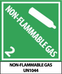 AccuformNMC Non-Flammable - Gas 2 - Non-Flammable Gas - Un1044 Shipping Label 4-3/4" High x 4" Wide UN1044AL - 08514754