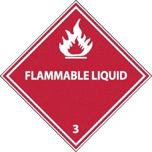 AccuformNMC 25 Qty 1 Pack Flammable Liquid DOT Shipping Label 4" High x 4" Wide DL161AP - 63375646