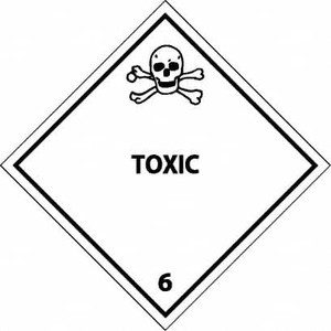AccuformNMC Toxic DOT Shipping Label 4" High x 4" Wide DL87AL - 79935938