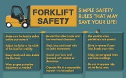 AccuformNMC 24" Wide x 18" High Laminated Paper Forklift Operating Information Poster 0.01" Thick, English PST111 - 72311871