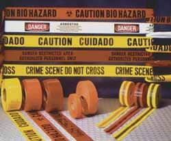 AccuformNMC 1,000 ft. Long x 3" Wide Roll, Polyethylene, Yellow Barricade Tape Message: Caution - Wet Paint PT48 - 05803911