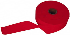 AccuformNMC 300 ft. Long x 2" Wide Roll, Vinyl, Red Barricade Tape Fluorescent FBT2 - 63376479