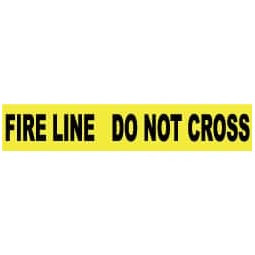 AccuformNMC 1,000 ft. Long x 3" Wide Roll, Polyethylene, Yellow Barricade Tape Message: Fire Line - Do Not Cross PT14-2ML - 72311426