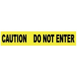 AccuformNMC 1000 Ft. Long x 3 Inch Wide Roll, Polyethylene, Yellow, Barricade and Flagging Tape Message: Caution - Do Not Enter PT9-2ML - 72311509