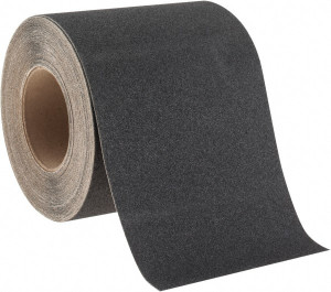 AccuformNMC 6" x 60 ft. Vinyl Floor & Egress Tape 0.508 mil, Black, Solid Color, Anti-Slip, General Traffic AGT660 - 00547463