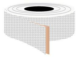 AccuformNMC 2" x 60 ft. Vinyl Floor & Egress Tape 0.508 mil, White, Solid Color, Anti-Slip, General Traffic AGT260W - 05245287