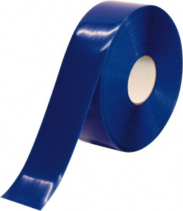 PRO-SAFE 3" x 100 ft. PVC Floor & Egress Tape 50 mil, Blue, Solid Color, General Traffic PRO-3RB - 55224703