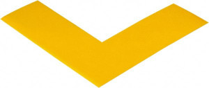 PRO-SAFE Pack of (100) 2" x 1/2 ft. PVC Floor & Egress Tape 50 mil, Yellow, Solid Color, General Traffic PRO-ANGLEY - 55224927
