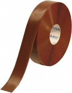 PRO-SAFE 2" x 100 ft. PVC Floor & Egress Tape 50 mil, Brown, Solid Color, Heavy/High Traffic PRO-2RBRN - 58272808