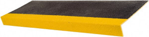 Rust-Oleum 10" x 2.67 ft. Vinyl Floor & Egress Cleat 1" Thick, Black & Yellow, Solid Color, Anti-Slip, General Traffic 271792 - 62834288