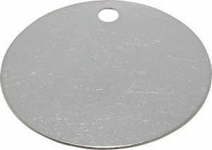 C.H. Hanson 2 Inch Diameter, Round, Stainless Steel Blank Metal Tag Blank, 10 Pieces 1110S-10 - 36929834