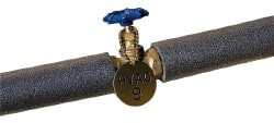 AccuformNMC 2" High x 2" Long, English Safety & Facility Valve Tag 1 Side, Brass EVT2S - 05245089