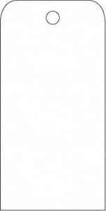 AccuformNMC Pack of (25) 6" High x 3" Long, Blank, English Safety & Facility Accident Prevention Tags White Poly RPT51ST - 39734462