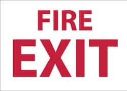 AccuformNMC Fire Exit, Plastic Fire Sign 14" Wide x 10" High FX120RB - 63373732
