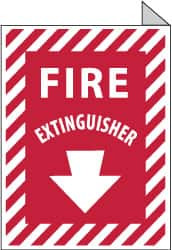 AccuformNMC Fire Extinguisher, Aluminum Fire Sign 9" Wide x 12" High FXFMA - 74737784