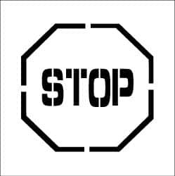 AccuformNMC Stop Stencil 0.06 Inch Thick, Polyethylene, English PMS203 - 08455073