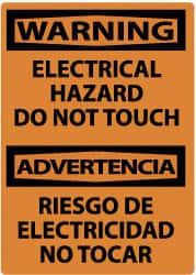 AccuformNMC "Warning - Electrical Hazard - Do Not Touch", 14" Long x 10" Wide, Aluminum Safety Sign Rectangle, 0.04" Thick, Use for Accident Prevention ESW500AB - 62202460