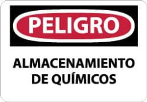 NMC "Peligro - Almacenamiento de Quimicos", 10" Long x 14" Wide, Rigid Plastic Safety Sign Rectangle, 0.05" Thick, Use for Workplace/Safety SPD239RB - 62204011 NMC "Peligro - Almacenamiento de Quimicos", 10" Long x 14" Wide, Rigid Plastic Safety Sign Rectangle, 0.05" Thick, Use for Workplace/Safety SPD239RB - 62204011