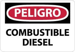 AccuformNMC "Peligro - Combustible Diesel", 10" Long x 14" Wide, Pressure-Sensitive Vinyl Safety Sign Rectangle, 0.004" Thick, Use for Workplace/Safety SPD427PB - 62204045