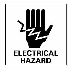 AccuformNMC "Electrical Hazard", 7" Long x 7" Wide, Pressure-Sensitive Vinyl Safety Sign Square, 0.004" Thick, Use for Accident Prevention S62P - 63370506