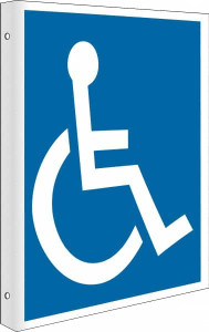 AccuformNMC 10" Long x 8" Wide, Rigid Plastic Safety Sign Rectangle, 0.05" Thick, Use for Restroom, Janitorial & Housekeeping TV4 - 63374474