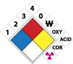 AccuformNMC Pack of (3), 6 Pc Sets, 15" Long x 15" Wide, Pressure-Sensitive Vinyl Safety Signs Square, 0.01" Thick, Use for Hazardous Materials NFPK7 - 72311822