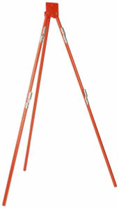 PRO-SAFE 4 ft. High, Tripod Traffic Sign Stand Steel, Compatible with 48" High x 48" Wide Signs, Silver 07-822 - 50915263