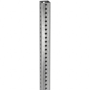 TAPCO 10 ft. High, Galvanized Traffic Sign Post Steel, 7/16" Hole Diam, Silver 1603-00003 - 50728567