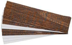 Gravotech 8 Inch Long x 2 Inch High, Plastic Engraving Stock Light Walnut and White 29598N28 - 00128066